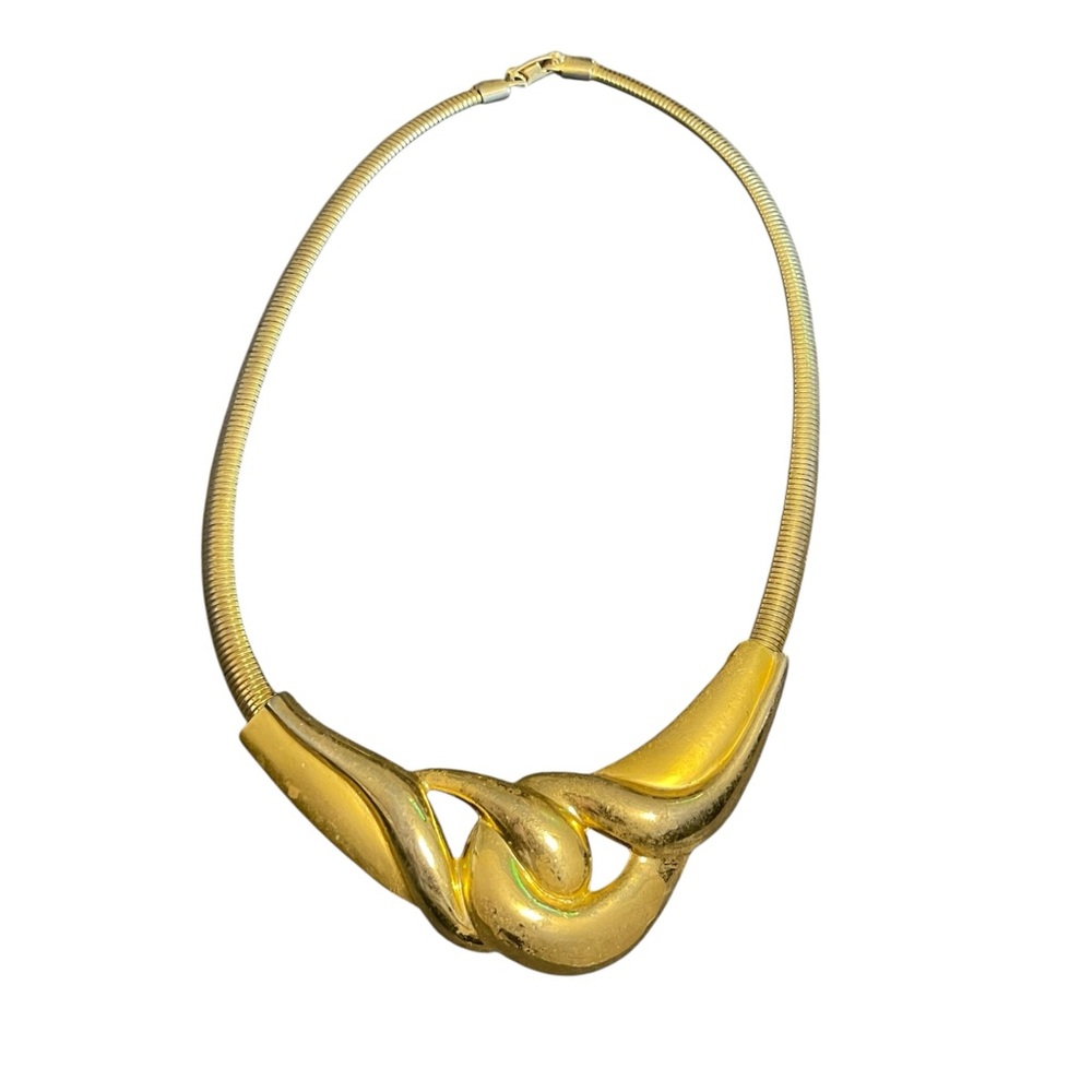 Sleek Gold-Tone Necklace